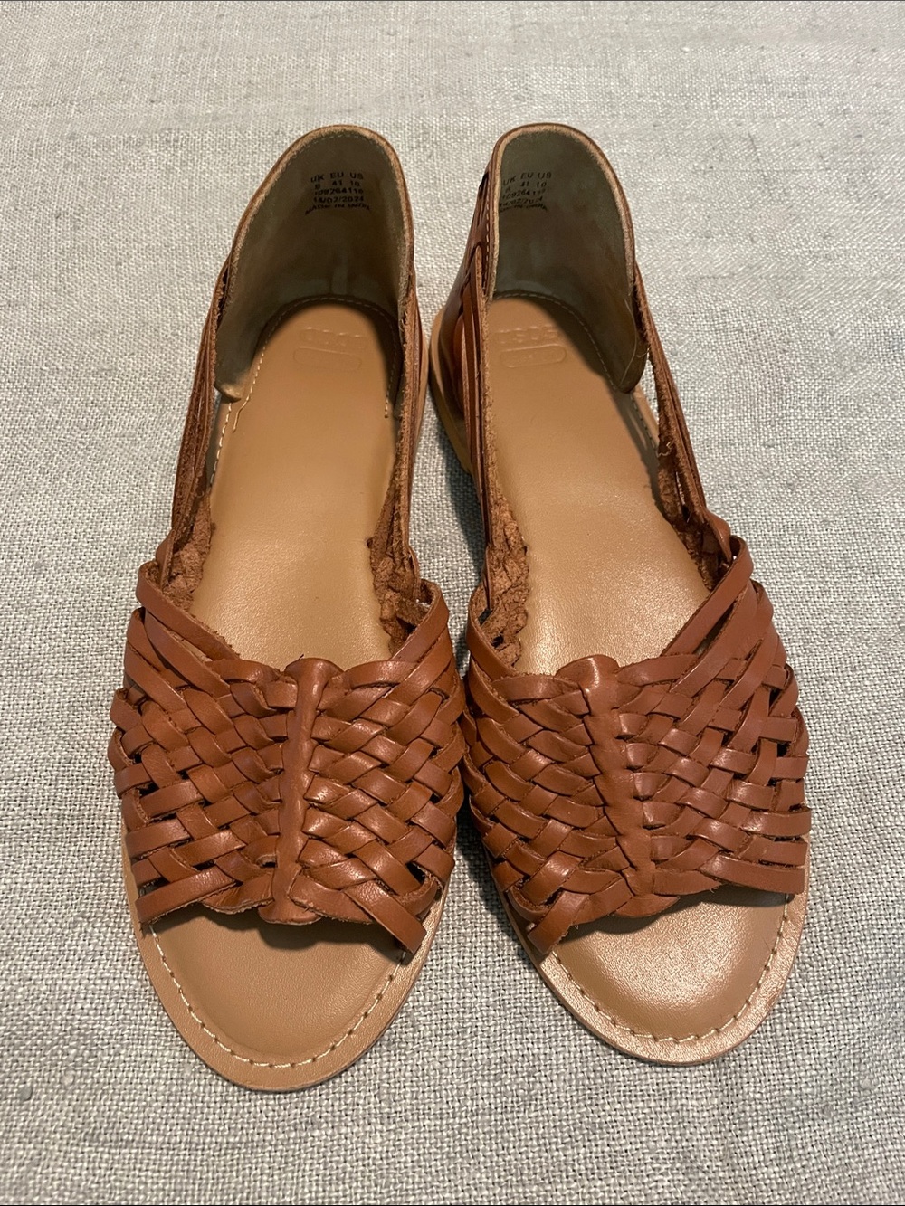 Women's Woven Slide Sandals in Brown